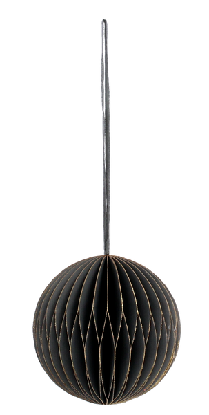 KPL. 4 ozdôb na stromček z papiera FI 8 cm šedé balenie=6ks *2013