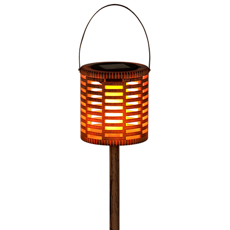LAMPA SOLARNA ANTIQUE WYS. 35,5 CM MIX WZORÓW CIEPŁY BIAŁY disp=9szt *4399