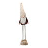 GNOME DE SĂRBĂTOARE CU PICIOARE REGULABILE 85 - 128 CM BEJ - ROȘU *9629