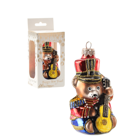 BOMBKA SZKLANA MIŚ Z GITARĄ *6228