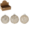GLASS ORNAMENT - GILDED 10 CM MIXED PATTERNS