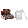 PLASTIC HONEY JAR 200ML WITH SPOON DISP=12PCS