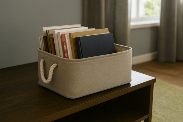 ORGANIZATOR RETANGULAR 26 x 36 x 16 CM BEJ ROZM. M *4779