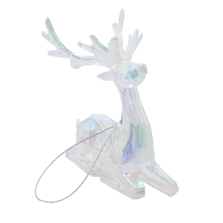 OZDOBA CHOINKOWA RENIFER OPALIZUJĄCA 8 x 9 CM *5881