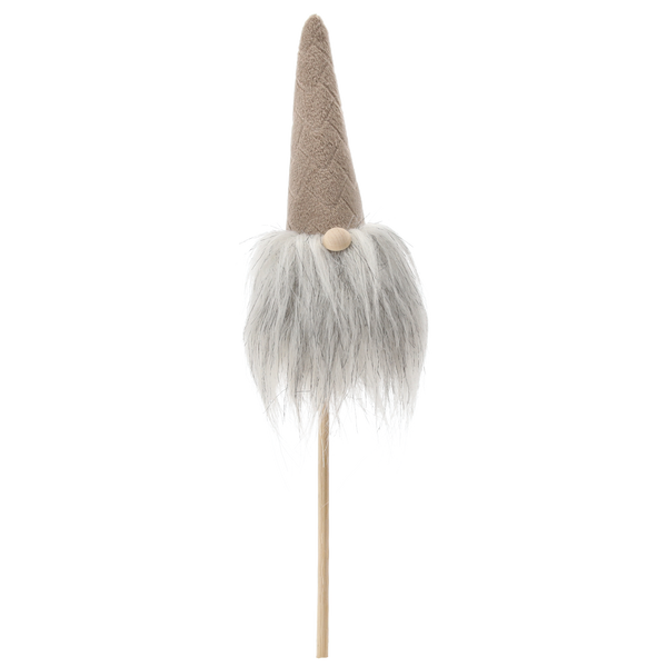 CHRISTMAS GNOME ON A STICK 7 x 3 x 24 CM MIX COLORS