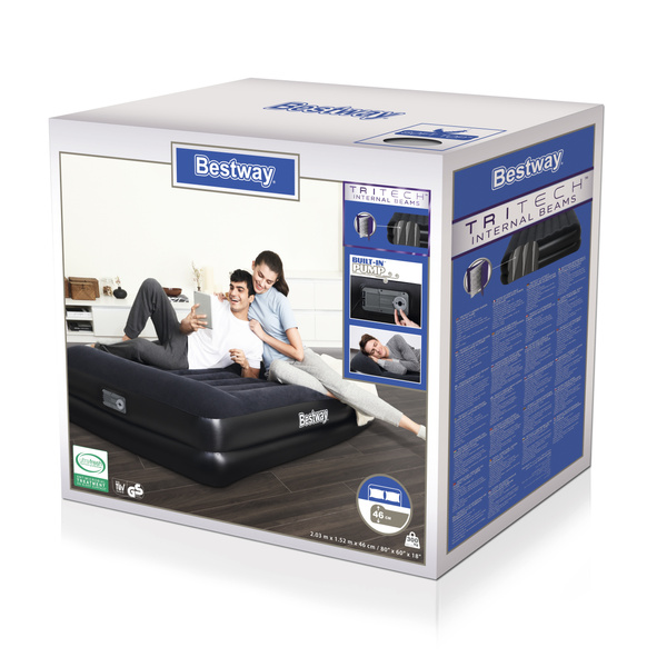 80"x60"x18" Premium Air Bed - Air Pump/Queen