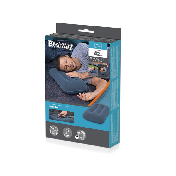 INFLATABLE PILLOW 48 X 30 X 10 CM / TRAVEL