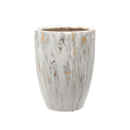 VAS CERAMIC PENTRU GHIVECHE 26 x 26 x 34,5 CM DECORAT *3611