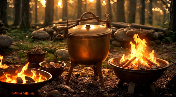 CAST IRON MEAT POT 11L