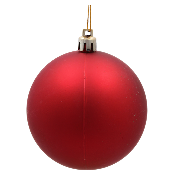 SET OF 36 CHRISTMAS BAUBLES RED, GOLD, SILVER 8 CM IN RED BAG