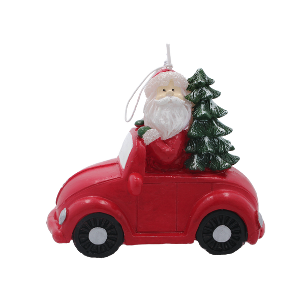 SANTA CLAUS CANDLE IN THE CAR 14 x 7.5 x 11.5 cm