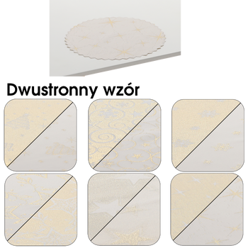 MARGINE DOUBLE GOLD MIX DIAMETRU 28 CM CRĂCIUN PACHET 1BUC.*4273