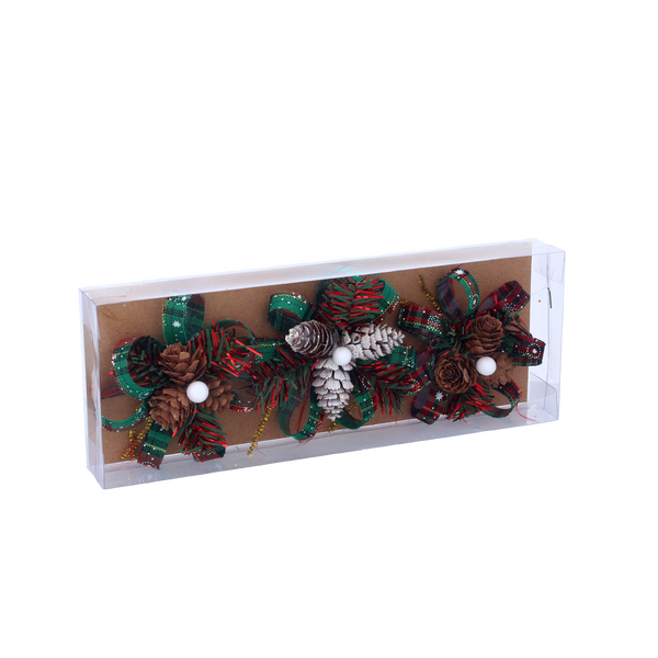 KPL. 3 OZDÓB BOŻONAR. - SZYSZKA 10 CM MIX 2 WZORÓW *6028