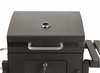 LARGE CHARCOAL GARDEN GRILL WITH LID, CAST IRON GRATE AND CASTORS 114,5 x 60 x 108 CM