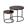 NESTING TABLE SET OF TWO MARBLE