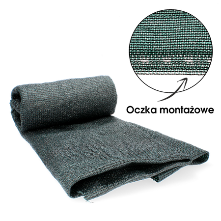 ZASTÍNACÍ SÍTĚ NA OPLOCENÍ TMAVĚ ZELENÁ 1,5 x 50 M 135g/m2 90% *0876