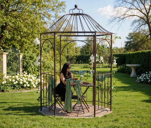 ALTANA OGRODOWA 180 x 156 x 275 CM ANTYCZNY BRĄZ *1425