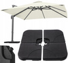UMBRELLA BASE 50 X 50 X 7.5 CM 4-PIECE BLACK