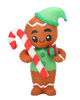 INFLATABLE GINGERBREAD LED 180 CM