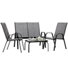 SET DE MOBILIER PENTRU GRĂDINĂ CU MESA - GRI *9924