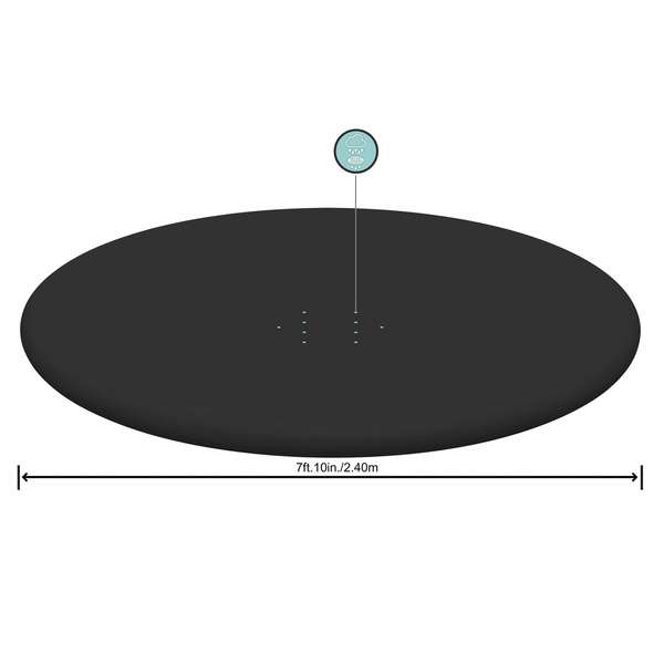 POKRYWA NA BASEN ROZPOROWY 8'/2,44 M/ *4873