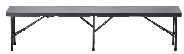 FOLDING CAMPING BENCH 180 X 25 X 43 CM GRAY