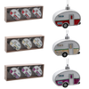 SET OF 3 CHRISTMAS TREE DECORATIONS CAR 8 CM