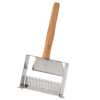 STAINLESS STEEL HONEY UNCAPPING KNIFE WITH WOODEN HANDLE 25 x 13 CM opak=10pcs