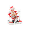 MOȘ NICOLAE CU TROMPETĂ - CANTÂND 25,5 CM *6499