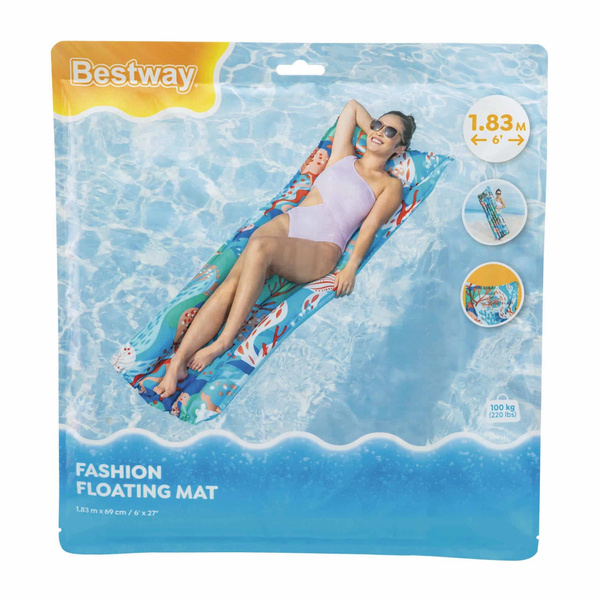 MATERAC PLAŻOWY DMUCHANY 183 x 69 cm *3750 *0549