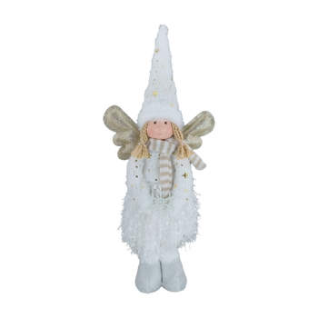 ŚWIĄTECZNY ANIOŁEK 45 CM BIAŁY *9643