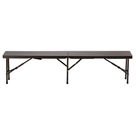 Skladacia turistická lavica 180 x 25 x 43 cm hnedá *0995