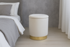 ROUND POUF 28 X 42 CM CREAM