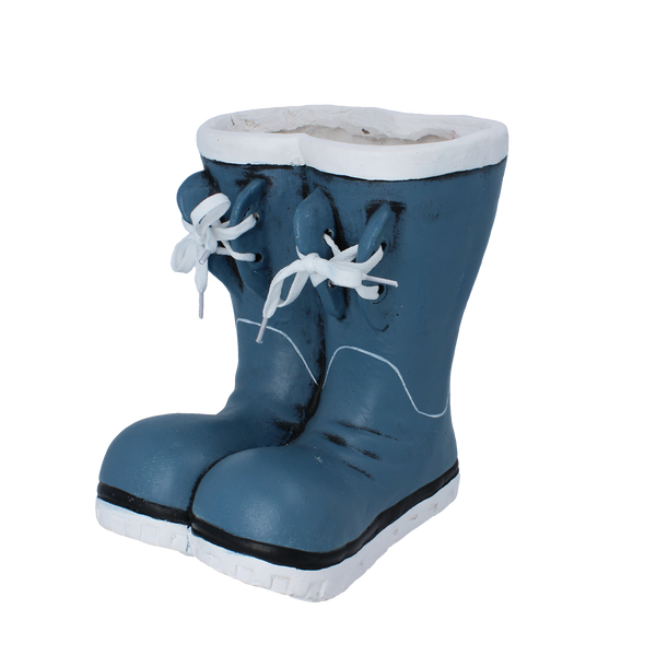 GARDEN POT – BLUE WELLINGTON BOOTS 24 X 20 X 25 CM