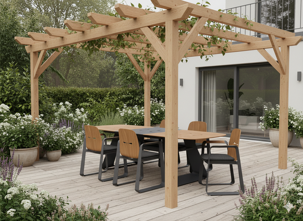 STÓŁ ALUMINIOWY "THOMPSON" SZARY 180/240 x 90 x 78 CM