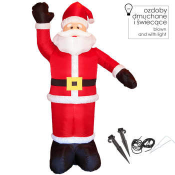 INFLATABLE SANTA CLAUS LED 360 CM