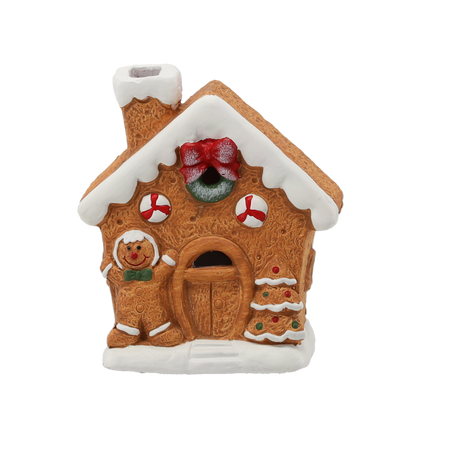FIGURKA BOŻONAR. - DOMEK Z PIERNIKA 12,5 X 6,5 X 14,5 CM LED opak=6szt *1490