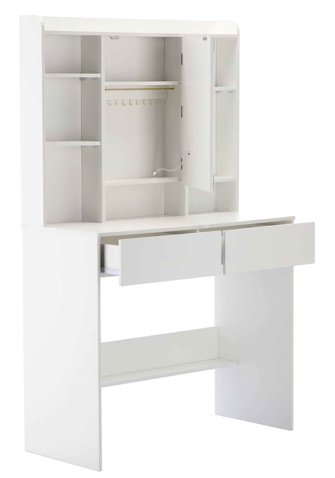 TOALETKA KOSMETYCZNA BIAŁA Z LUSTREM LED Z PÓŁKA NA BIŻUTERIĘ *2282 pol_pl_TOALETKA-KOSMETYCZNA-BIALA-Z-LUSTREM-LED-Z-POLKA-NA-BIZUTERIE-2282-8348_7