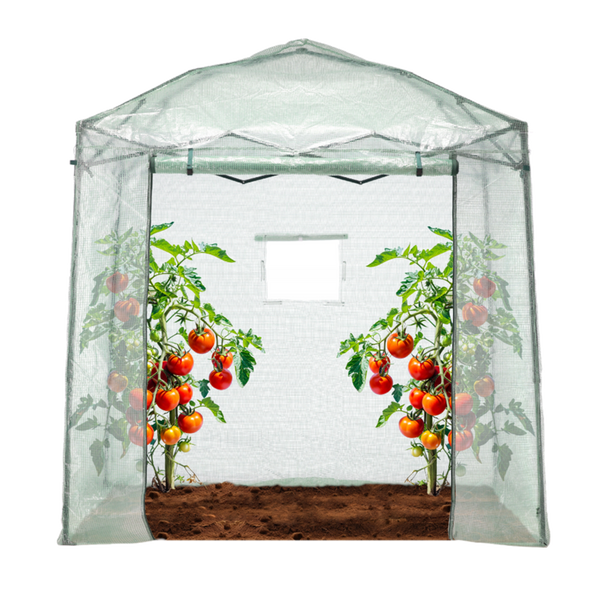 TUNEL OGRODOWY SKŁADANY DO UPRAW 2 x 1.37 x 2.34 M ZIELONY Z TORBĄ