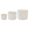 CERAMIC COVER FOR A POT 11,5 x 11,5 x 10 CM WHITE MATTE