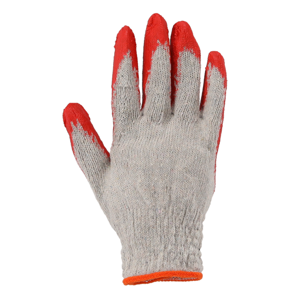 SET DE 10 PERECHI DE MĂNUȘI DE PROTECȚIE "VAMPIRKI" TRICOTATE ROȘII/ALBASTRE ACOPERITE CU LATEX *7017