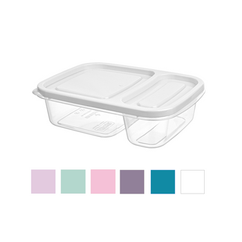 DIVIDED CONTAINER INTO 2 PARTS