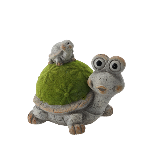 FIGURINA DE GRĂDINĂ - BROAȘTE SĂRIND CU OCHI CARE SE ILUMINĂ 32,5 x 23,5 x 27,5 CM LED *7508