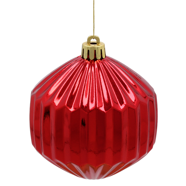 KPL. 3 BOMBEK 8 CM ROȘU / AURII / ARGINTIU *3818