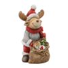 FIGURKA BOŻONAR. - RENIFER Z WORKIEM Z PREZENTAMI 30 X 20 X 43 CM LED *0905