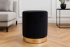 ROUND POUF 28 X 42 CM BLACK