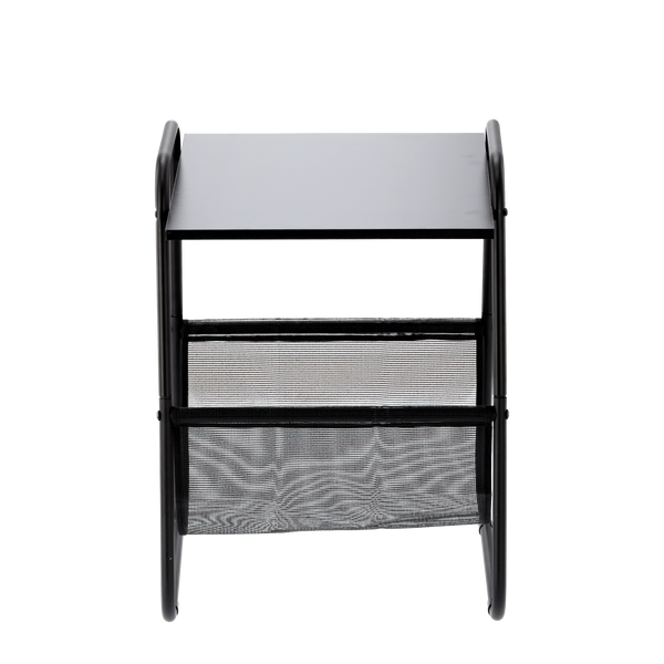 STOLIK BOCZNY Z GAZETNIKIEM 40 x 40 x 55 CM CZARNY *1197