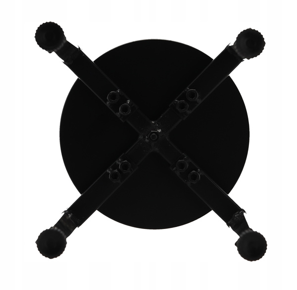 METAL STAND / FLOWER POT HOLDER 20 - 30.5 CM X 38 CM BLACK