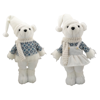HOLIDAY BEAR WHITE 50 CM BOY / GIRL