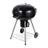 GRILL WĘGLOWY KULISTY Z POKRYWĄ, POPIELNIKIEM I KÓŁKAMI 66 x 57 x 85 CM